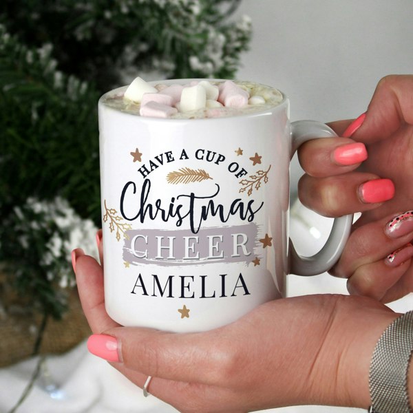 Personalised Memento Company Personalised Cup of Christmas Cheer Mug