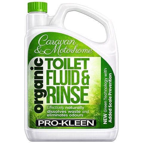 ProKleen Pro-Kleen Organic Caravan Toilet Chemical Fluid Rinse Green Solution Cleaner 2L for Caravan and Motorhomes
