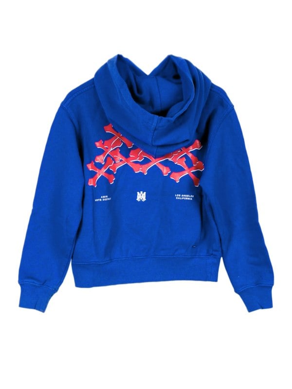 Amiri Kids Bones Graphic Hoodie – Blue / Red