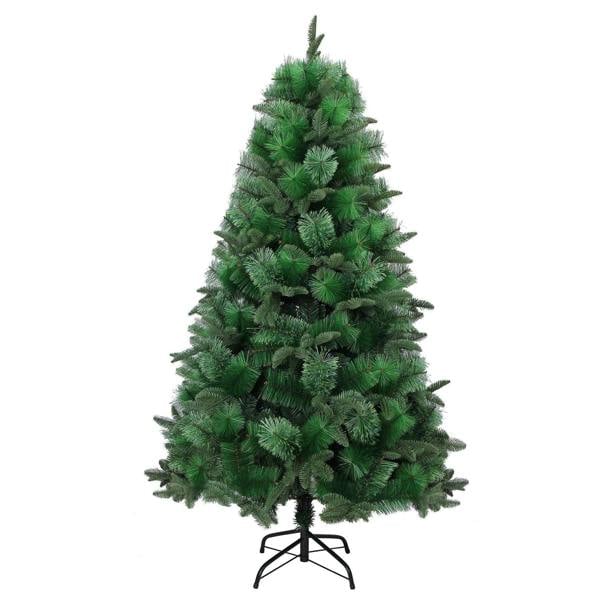 5ft to 8ft Green Artificial Christmas Tree Range with Mixed Tips and Easy Assembly image 1