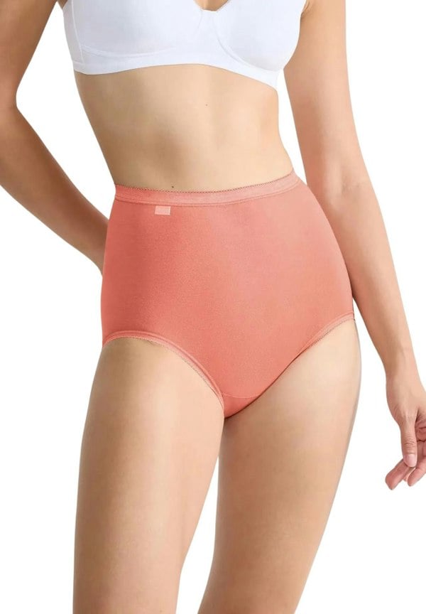 SloggiBriefs 3 - packBasic+ 3 - Pack Cotton Maxi Briefs, Apricot/White/OrangeBoxers - and - Briefs.net