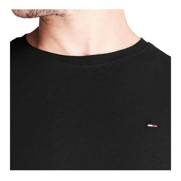 Tommy Jeans Mens Embroidered Logo Loose T-Shirt - Black - 