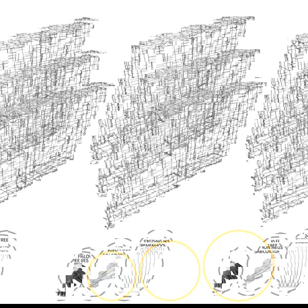 Monstershop Gabion Baskets 100 x 95 x 30cm / 6 Pack