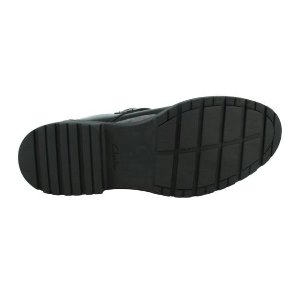 Clarks Girls Clarks T-Bar School Shoes Loxham Shine