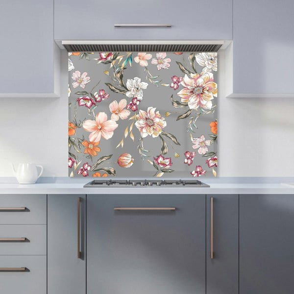 Warren Reed - Designer Peony, Lily, Tulip, Daisy Kitchen Splashback