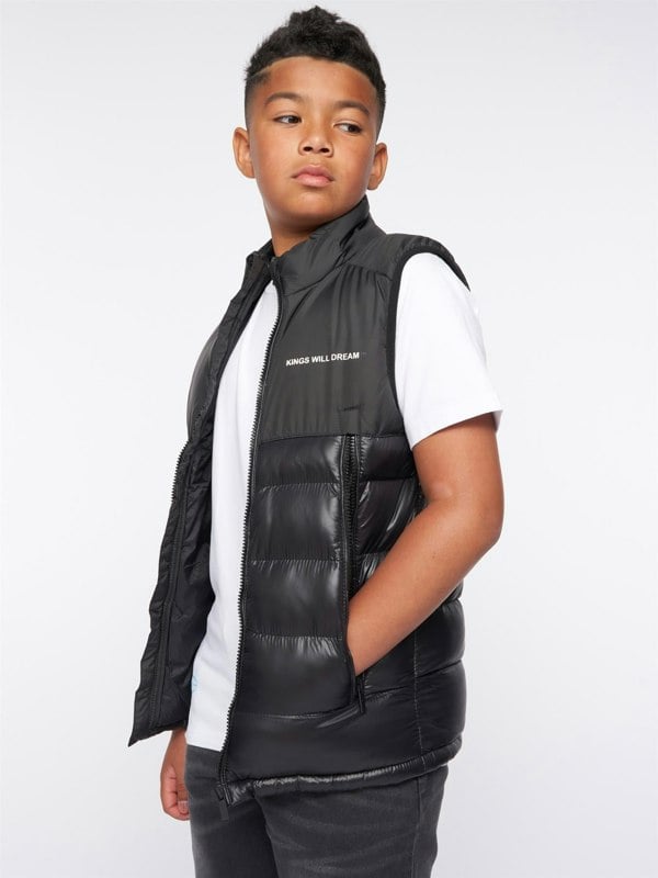 Kings Will Dream Mavin Puffer Gilet Jet Black