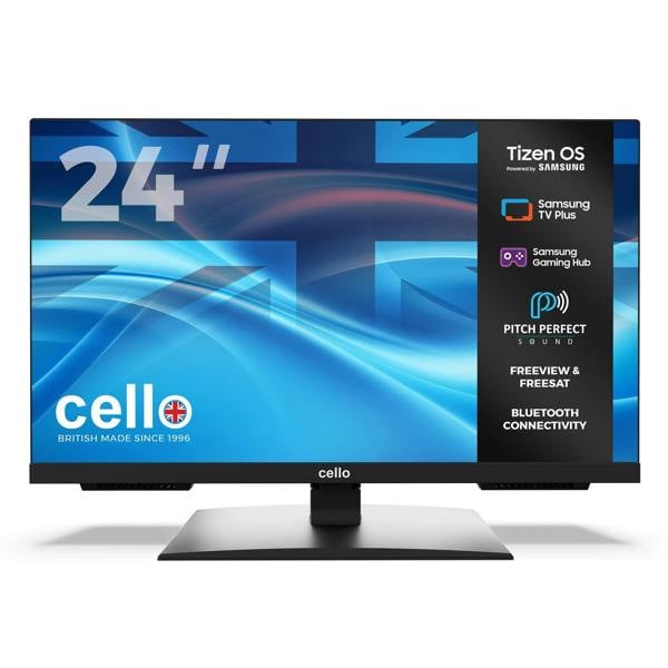 Cello 24 inch Smart Samsung Plus TV with Frameless Bezel