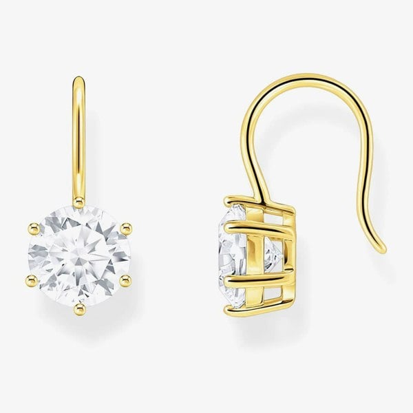 THOMAS SABO Gold Plated Cubic Zirconia Earrings H2287-414-14