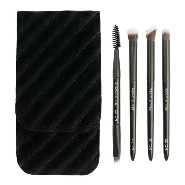 Brushworks Mini Travel Eye Brush Set