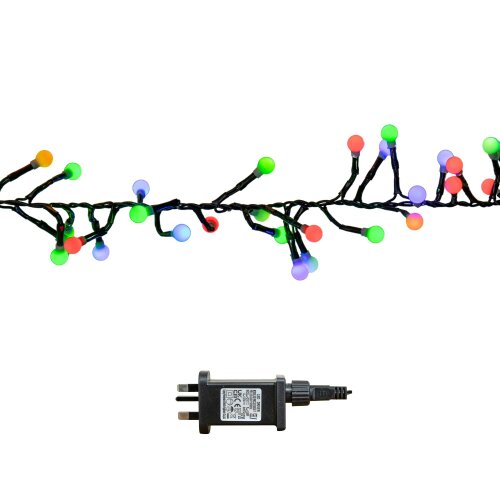 Samuel Alexander 2.5m 250 LED Colour Changing Globe Cluster Christmas String Lights