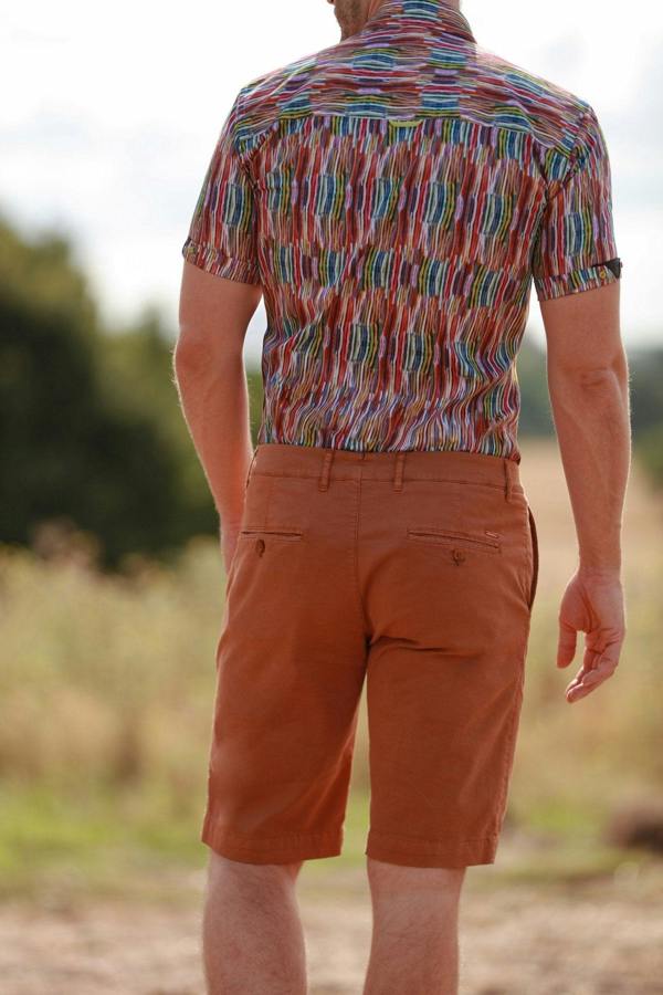 CLAUDIO LUGLI COTTON BLEND CHINO SHORTS 24 – Premium Men's Patterned Shirt by Claudio Lugli | Bold Design, Tailored Fit, Best Printed Shirts