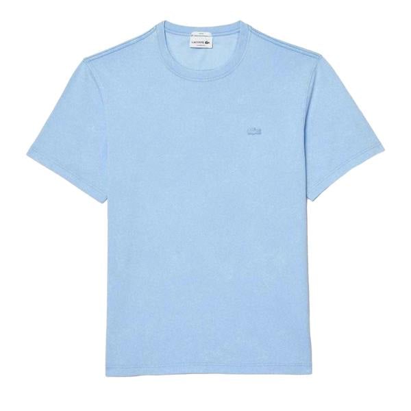 Lacoste Unisex Adult Heavy Cotton T-Shirt - Light Blue - 