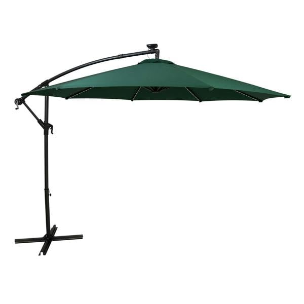 Jardi LED Cantilever Parasol 3m – Green
