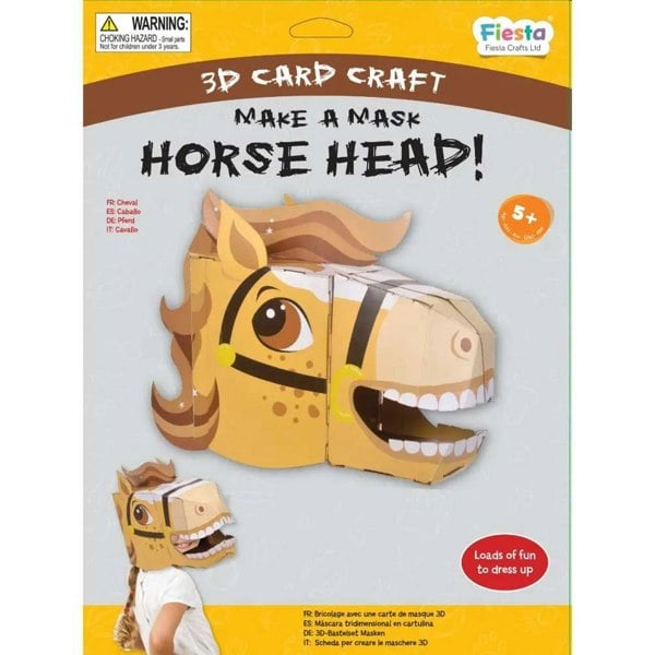 Fiesta Crafts Horse 3D Mask Card Craft