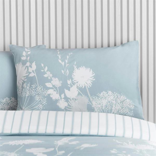 Meadowsweet Floral Seaspray Blue Duvet Cover Set