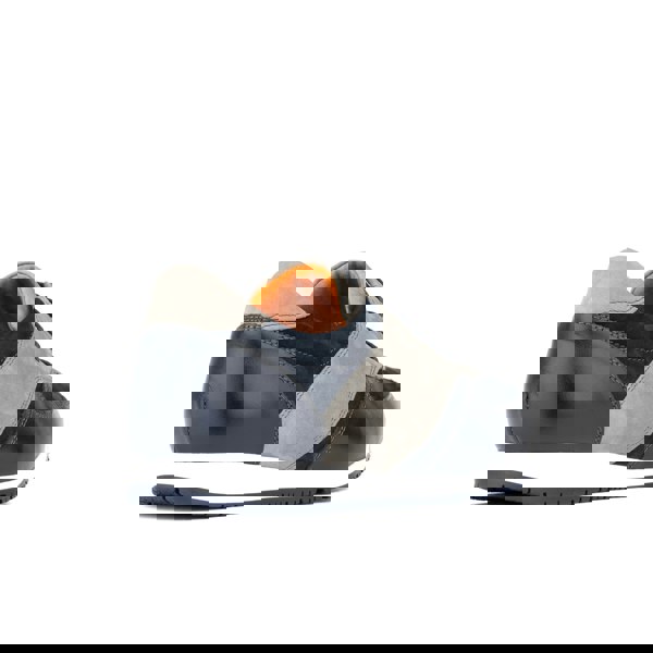 Embassy London San Francisco - Navy & Grey - Men's lace-up leather & suede trainer