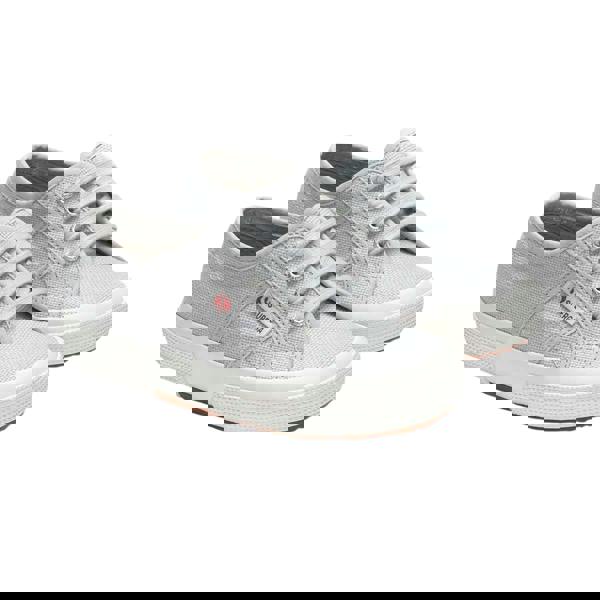 Superga Childrens/Kids 2750 Jcot Leather Trainers - Grey Lilla/Avorio - 