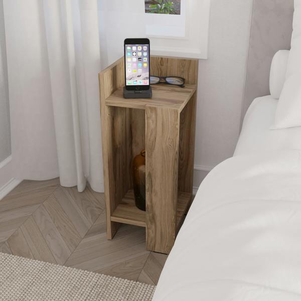 Decortie Elos Modern Bedside Table Left Module Narrow 25cm