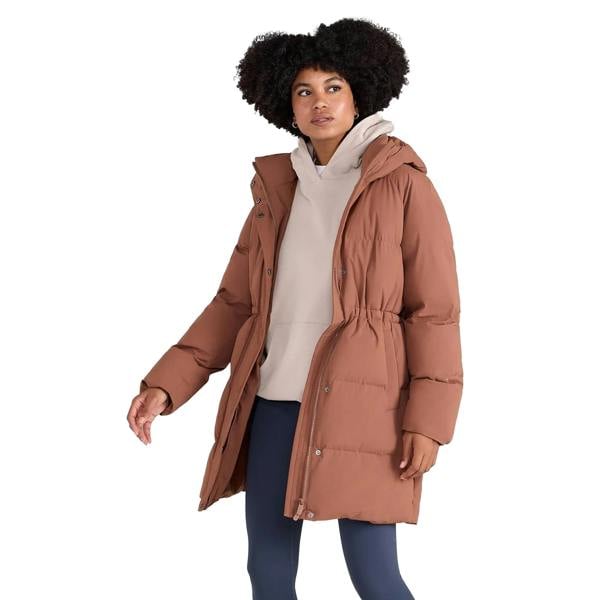 Animal Womens/Ladies Maggie Baffled Waist Detail Coat - Rust