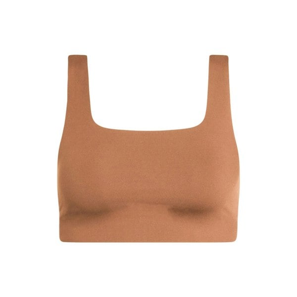 Girlfriend Collective Women's Tommy Cropped Square Neck Bra - Antler