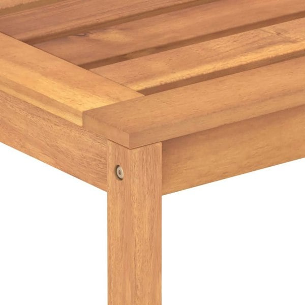 Berkfield Garden Bench 114 cm Solid Teak Wood