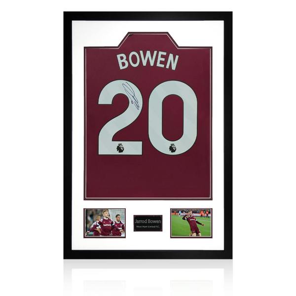 Jarrod Bowen Signed West Ham United Shirt Premium Frame