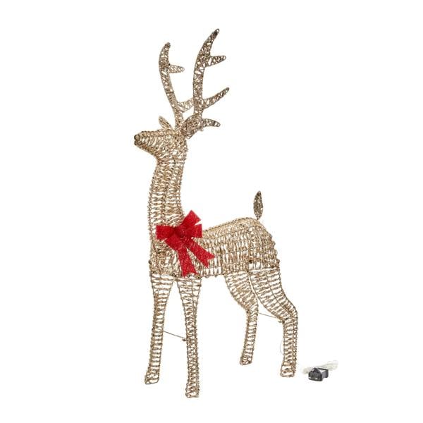 GlitterTwist Gold Reindeer 80cm LV