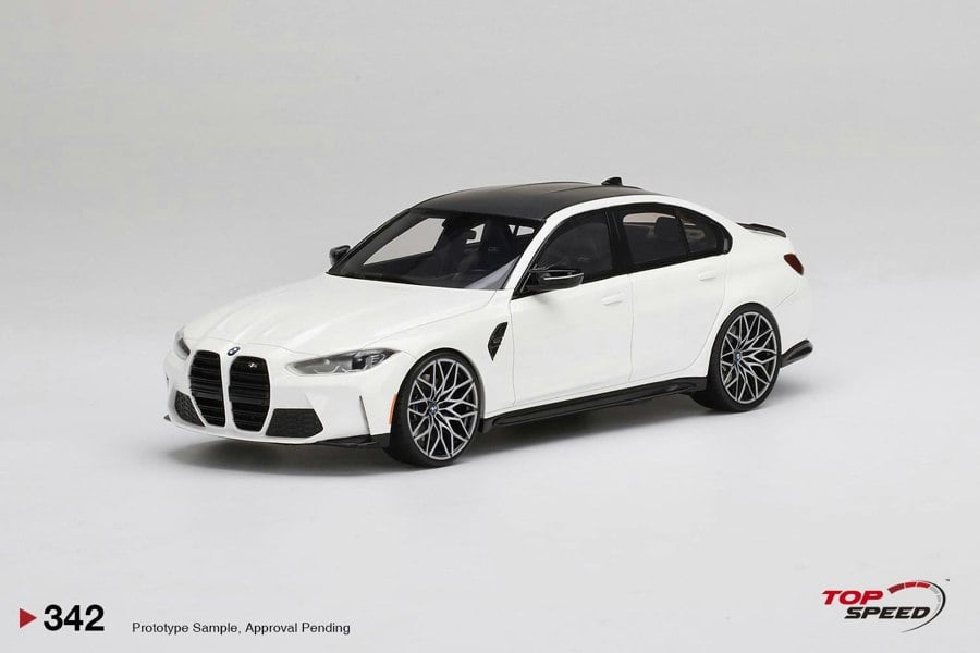TSM BMW M3 Competition G80 Alpine White 1:18 Scale TSM TS0342