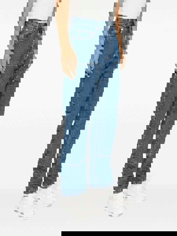 Palm Angels Monogram Workwear Denim Jeans Blue - Supplied FashionPalm Angels