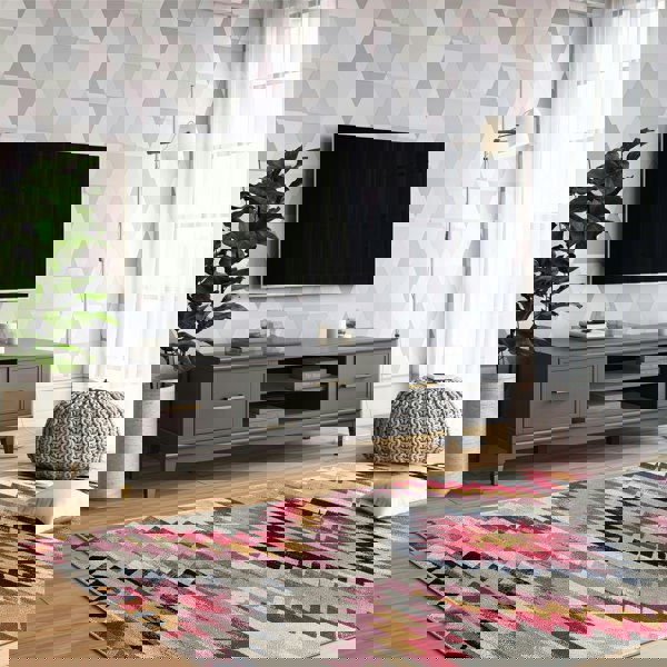 Dorel Home Westerleigh TV-Stand with Doors in Graphite Grey