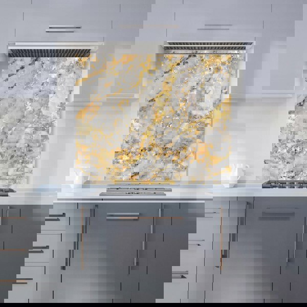 Warren Reed - Designer Gold Quartz Effect Kitchen Splashback