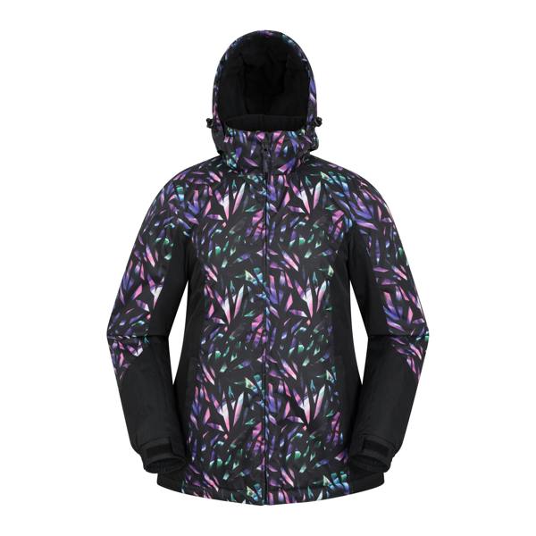 Mountain Warehouse Womens/Ladies Dawn II Kaleidoscope Ski Jacket - Black/Teal - 