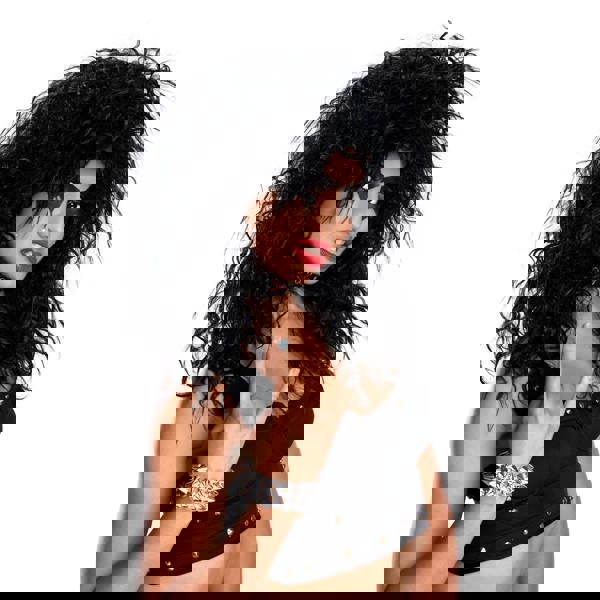 Bristol Novelty Unisex Adults Rock Star Wig - Black - 