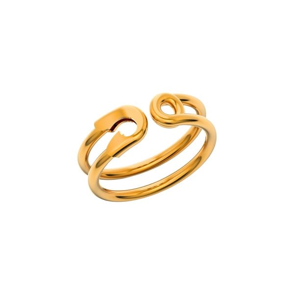 Spero London Sterling Silver Safety Pin Ring