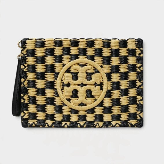 Tory Burch Ella Crochet Raffia Pouch