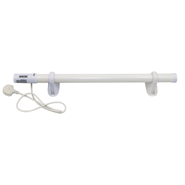Mylek Tubular Heater 90W 710mm Low Energy Tube Built in Thermostat And Mounting Brackets Greenhouse, Garage, Caravan