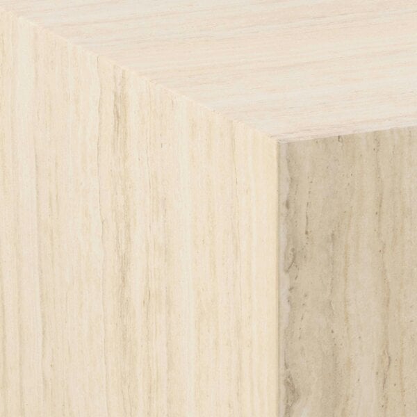Wyld Haus Munkebo Light Travertine Marble Square Coffee Table