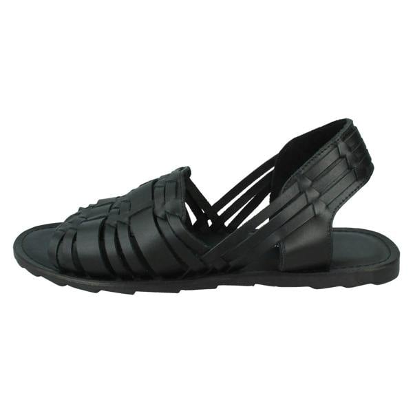Leather Collection Mens Leather Collection Slingback Sandals A0061
