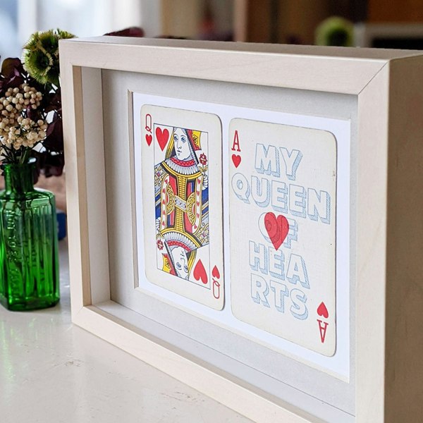 Hands & Hearts My queen of hearts playing card print