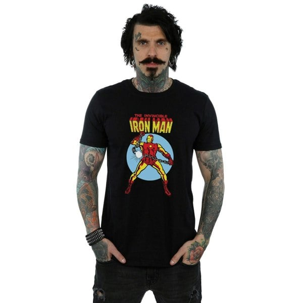 Marvel Mens The Invincible Iron Man T-Shirt - Black