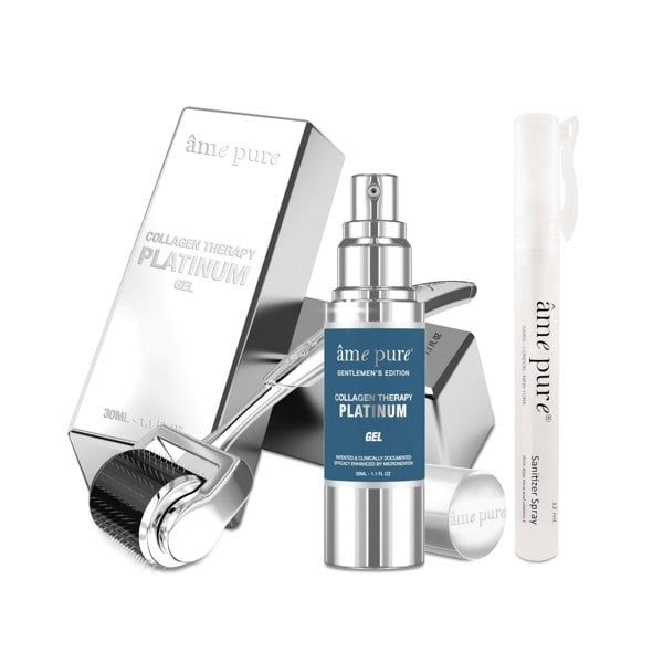 Âme Pure CIT PLATINUM GENTLEMEN KIT 0.5 mm – Microneedling Derma Roller Kit