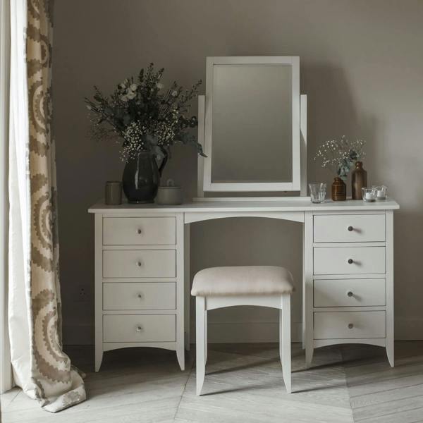 Statement Furniture Edward Hopper Pedestal Dressing Table with 8 Drawers