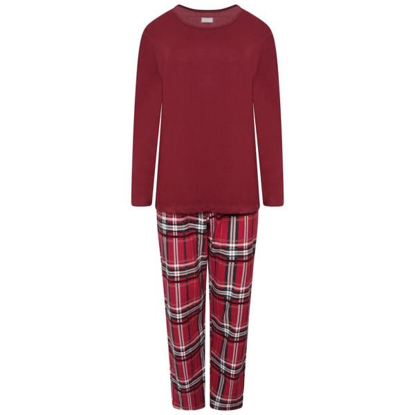 Smart Living Ladies Check Flannel Pyjama - Red