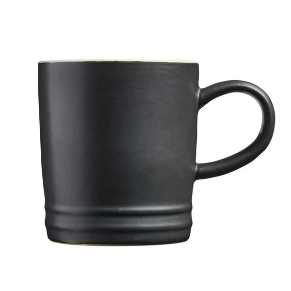 Cooks Professional 4 Piece Midi Coffee Mug Set | 240ml | Matt Black