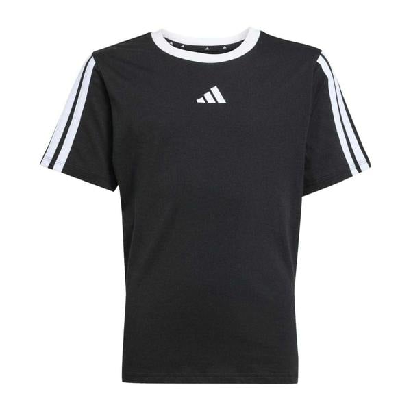 Adidas Girls Essentials 3 Stripes T-Shirt - Black/White - 