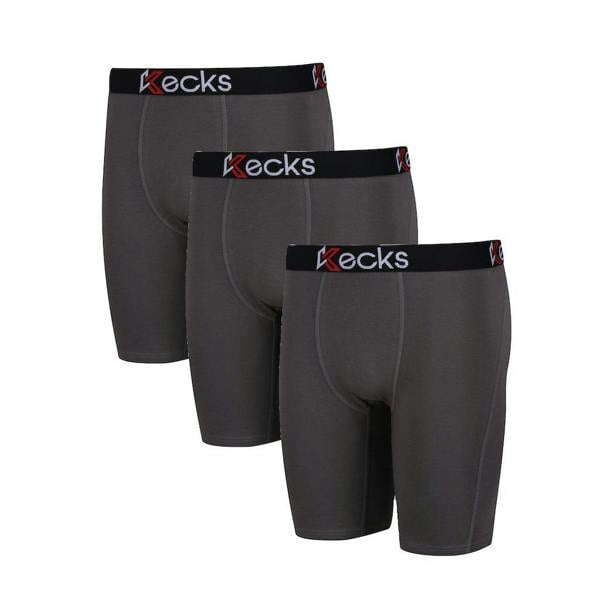 Kecks Mens Grey Multipack Boxer Shorts
