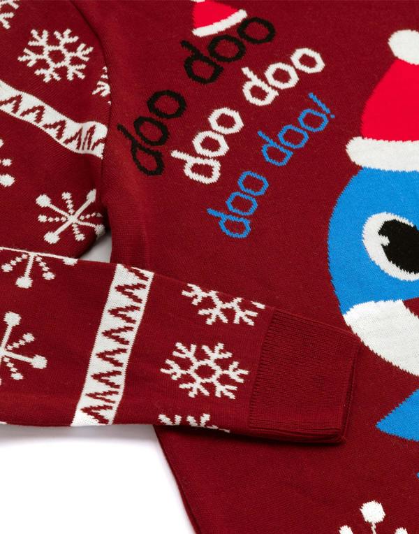 Baby Shark Mens Red Daddy Shark Christmas Jumper