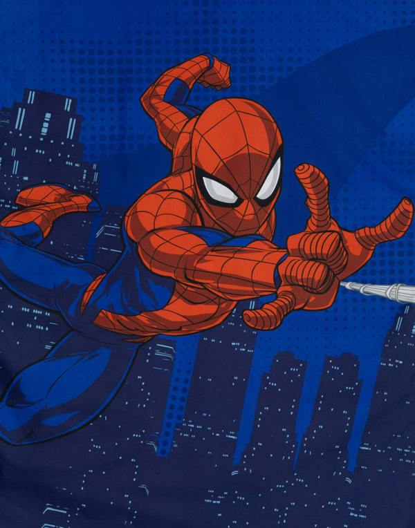 Vanilla Underground Spiderman Boys Blue Character Single Duvet Set (One Size)