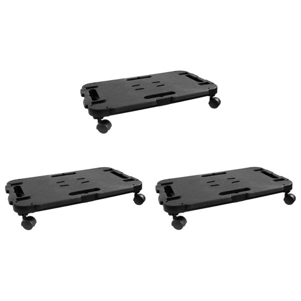 Berkfield Transport Trolleys 3 pcs Black Polypropylene 200 kg