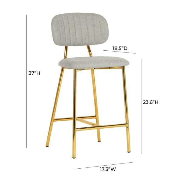 Furniture Edit Ariana Grey Counter Bar Stool Set of 2